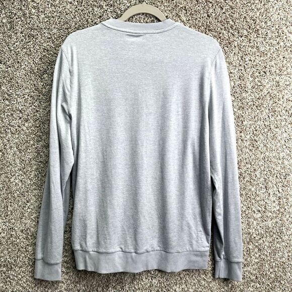 Vuori Sweatshirt Men’s S Ponto Performance Gray Crew Neck Long Sleeve Pullover - Picture 5 of 7